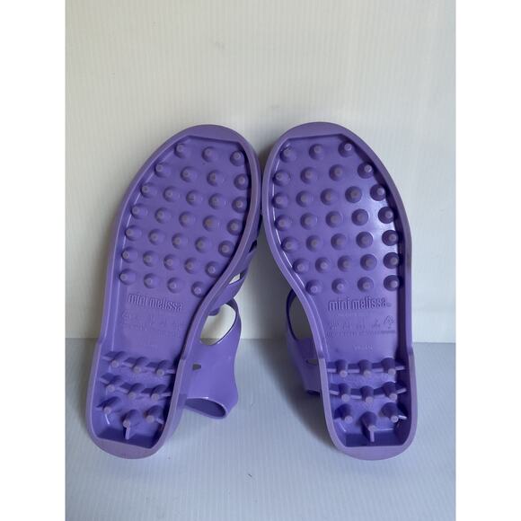 Mini Melissa Jelly Sandals • Purple • Toddler Size 2 • Girls - Picture 7 of 8